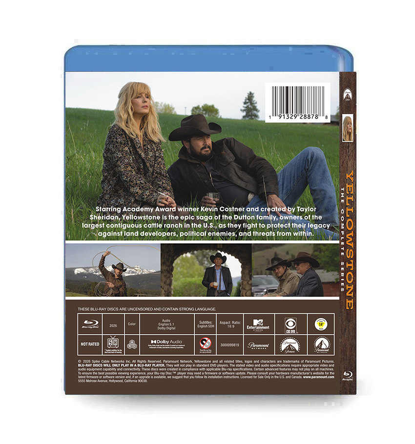 Yellowstone Season 1-5 Episodes 1-53 （5BD）Blu-ray