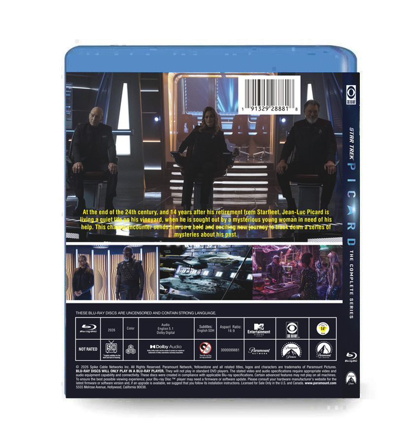 Star Trek ：Picard season 1-3 Episodes 1-30 （3BD）Blu-ray