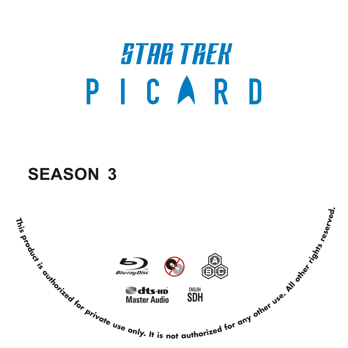 Star Trek ：Picard season 1-3 Episodes 1-30 （3BD）Blu-ray