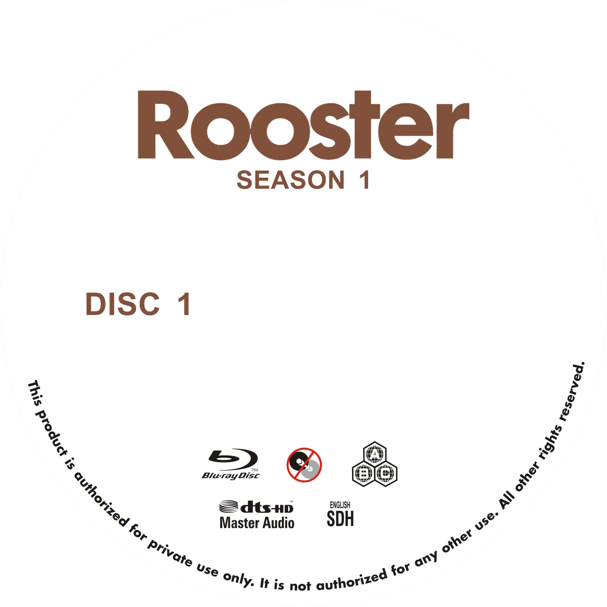 Rooster season 1 Episodes 1-10 （2BD）Blu-ray