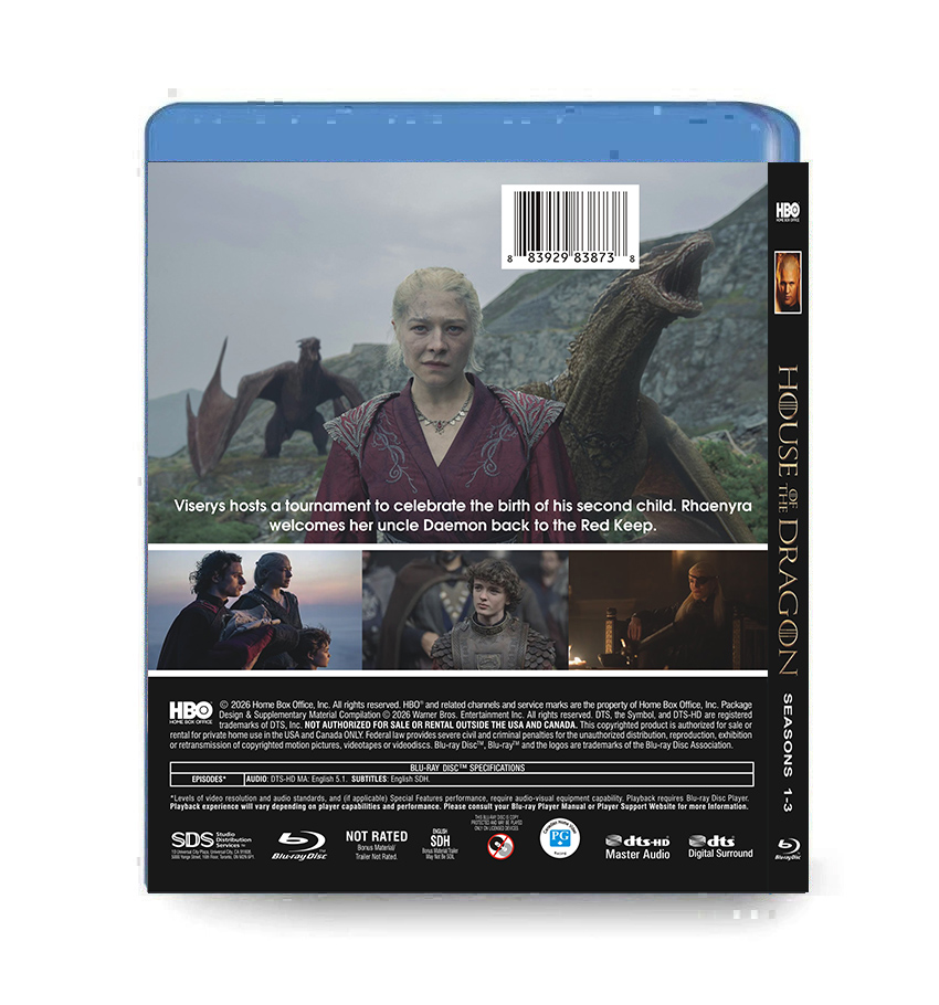 House of the Dragon season 1-3 （4BD）Blu-ray