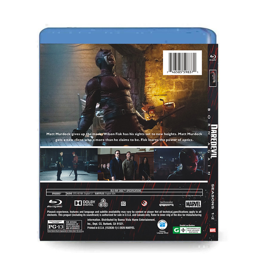 Daredevil：Born Again season 1-2 Episodes 1-17 （3BD）Blu-ray